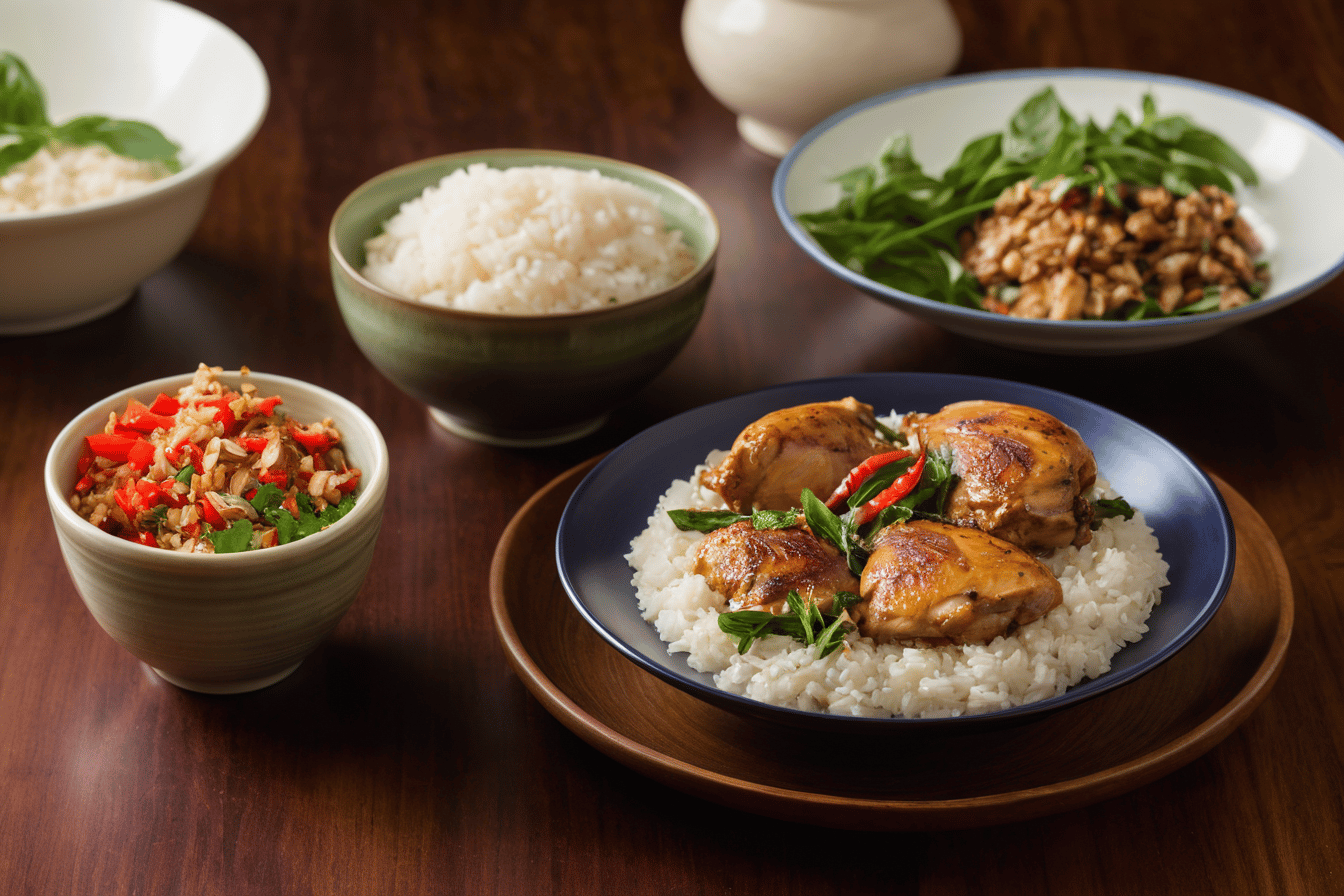 Taiwanese three cup chicken